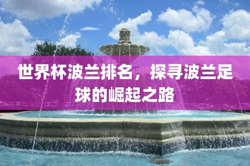 世界杯波兰排名，探寻波兰足球的崛起之路
