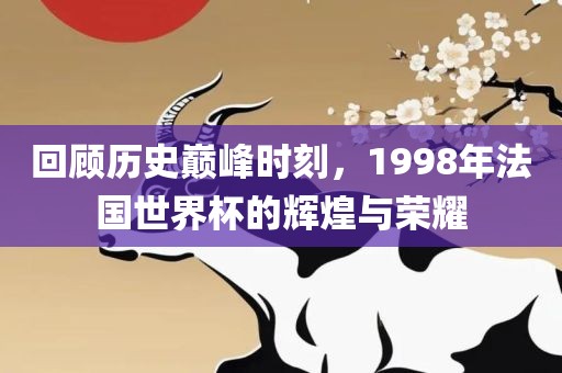 回顾历史巅峰时刻，1998年法国世界杯的辉煌与荣耀