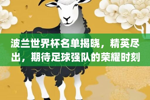 波兰世界杯名单揭晓，精英尽出，期待足球强队的荣耀时刻