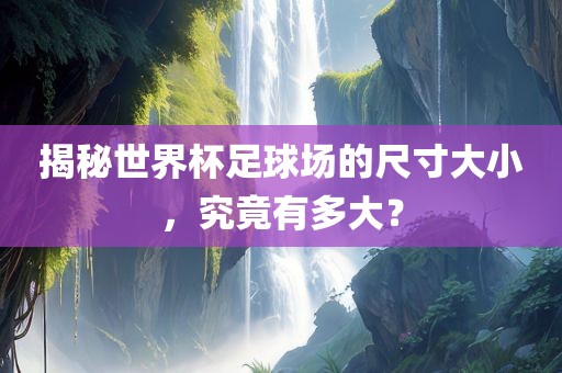 揭秘世界杯足球场的尺寸大小，究竟有多大？