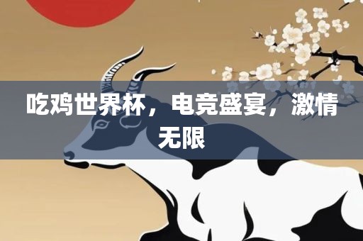 吃鸡世界杯，电竞盛宴，激情无限