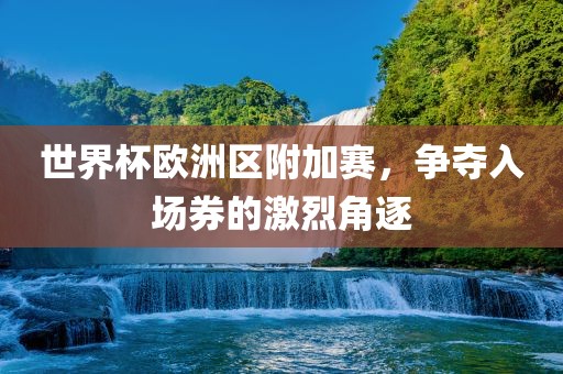 世界杯欧洲区附加赛，争夺入场券的激烈角逐