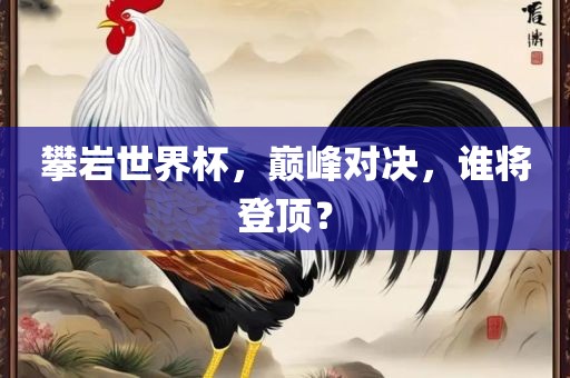 攀岩世界杯，巅峰对决，谁将登顶？