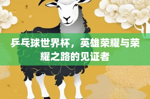 乒乓球世界杯，英雄荣耀与荣耀之路的见证者