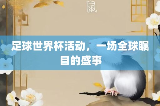 足球世界杯活动，一场全球瞩目的盛事