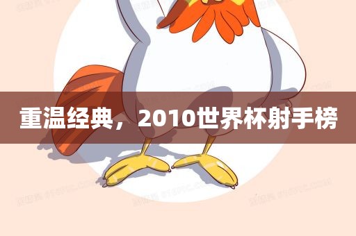 重温经典，2010世界杯射手榜