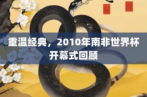 重温经典，2010年南非世界杯开幕式回顾