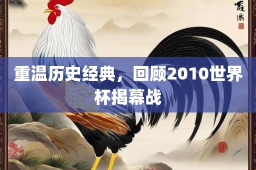 重温历史经典，回顾2010世界杯揭幕战