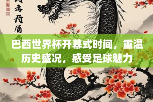 巴西世界杯开幕式时间，重温历史盛况，感受足球魅力