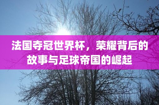 法国夺冠世界杯，荣耀背后的故事与足球帝国的崛起