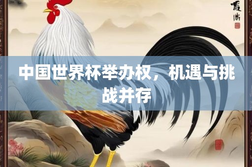 中国世界杯举办权，机遇与挑战并存
