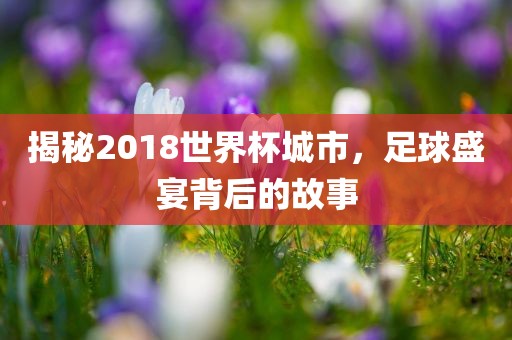 揭秘2018世界杯城市，足球盛宴背后的故事
