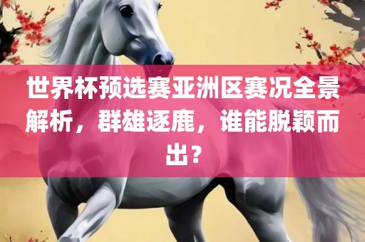 世界杯预选赛亚洲区赛况全景解析，群雄逐鹿，谁能脱颖而出？