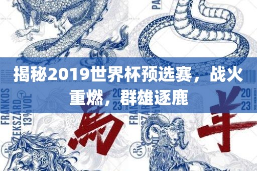 揭秘2019世界杯预选赛，战火重燃，群雄逐鹿