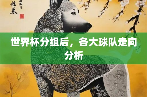 世界杯分组后，各大球队走向分析